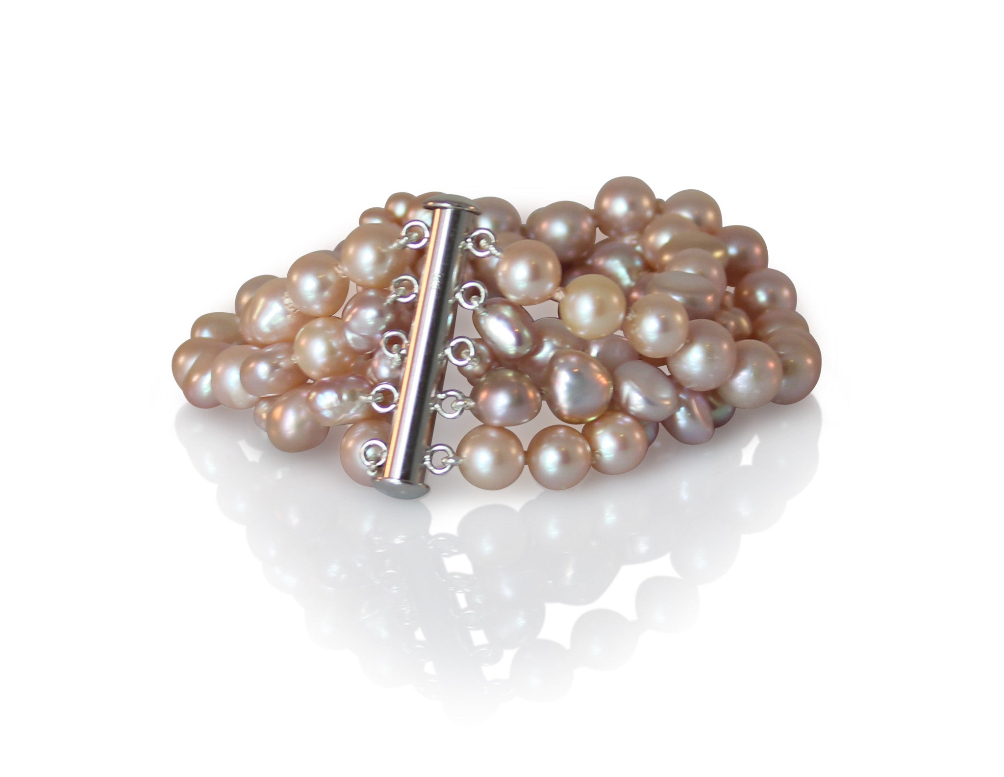 pink pearl bracelet
