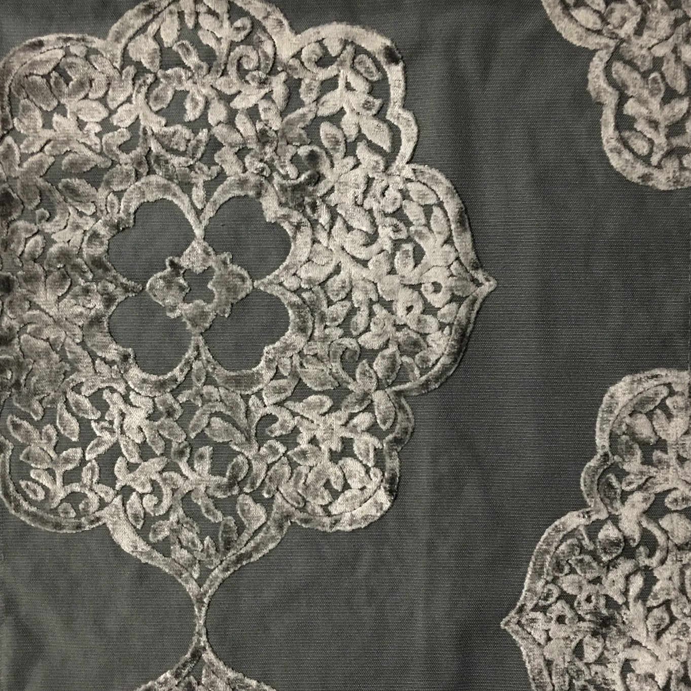 Mayfair - Designer Burnout Velvet Upholstery Fabric by the Yard