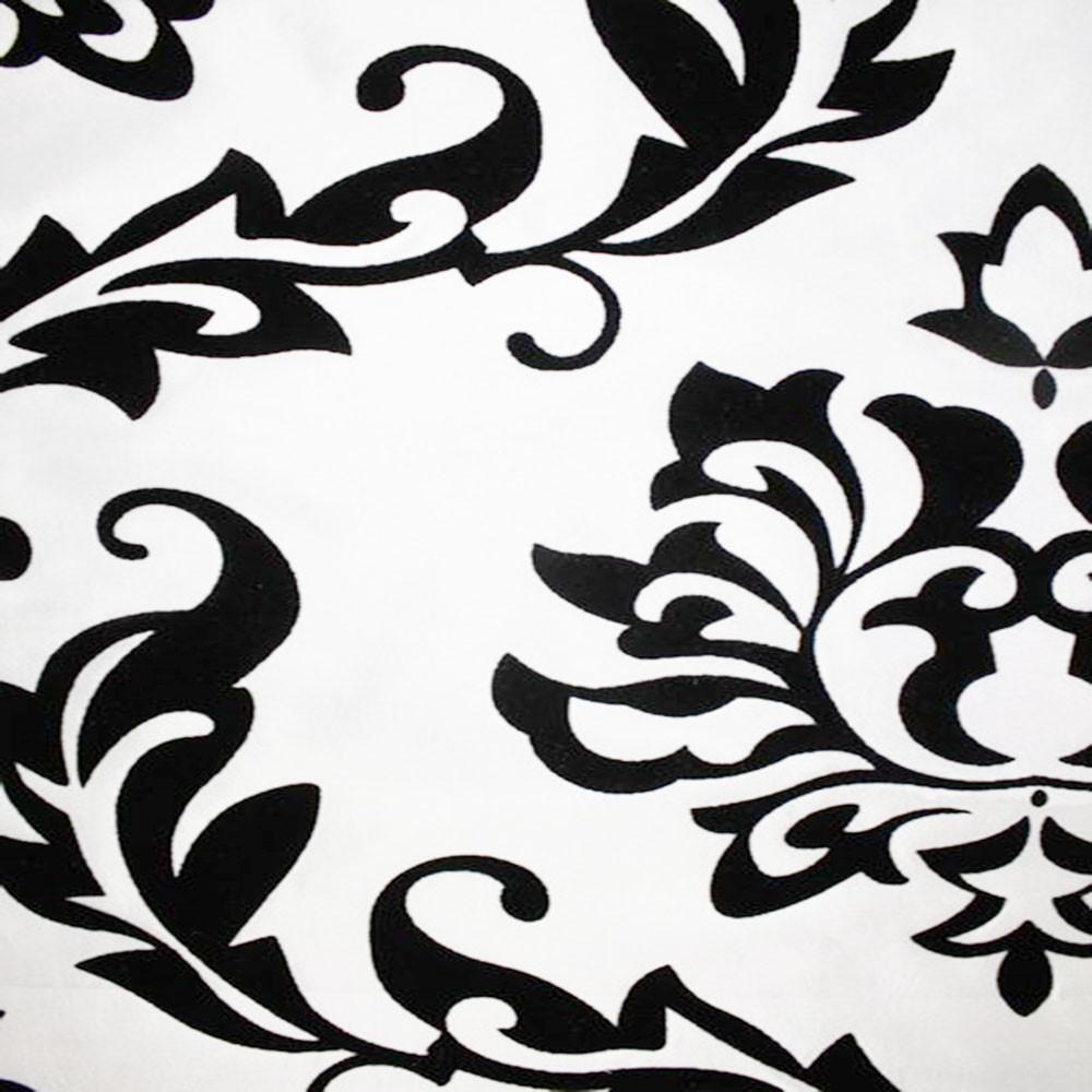 Astoria Collection Black And White Taffeta Fabric By The Yard