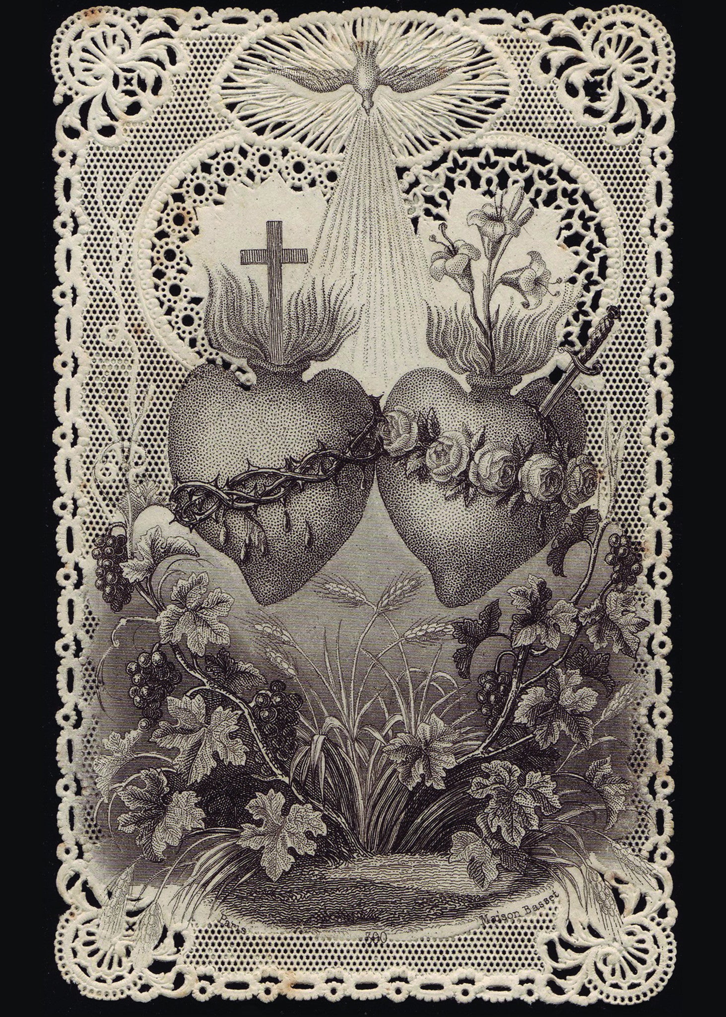 Sacred Heart of Jesus/Immaculate Heart of Mary Print 5X7 – Full of