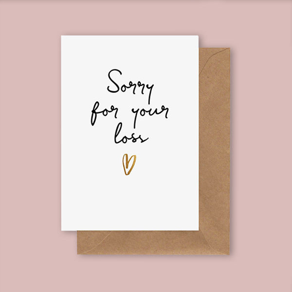 How To Make A Sorry For Your Loss Card