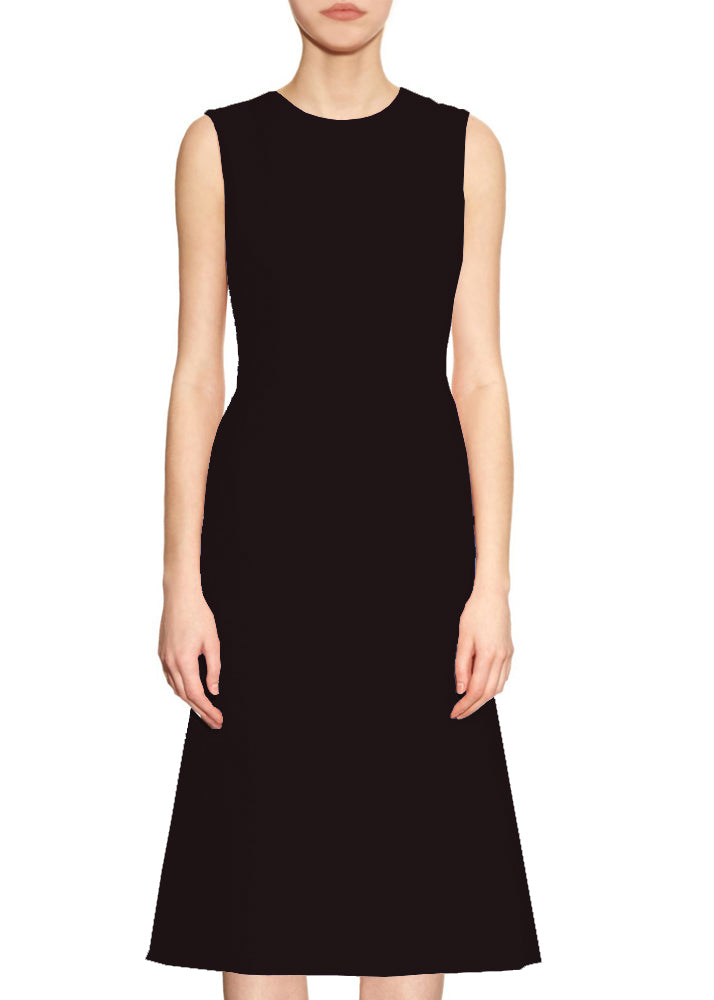 Kasi A-line Dress with Jewel Neckline – Caeli Couture