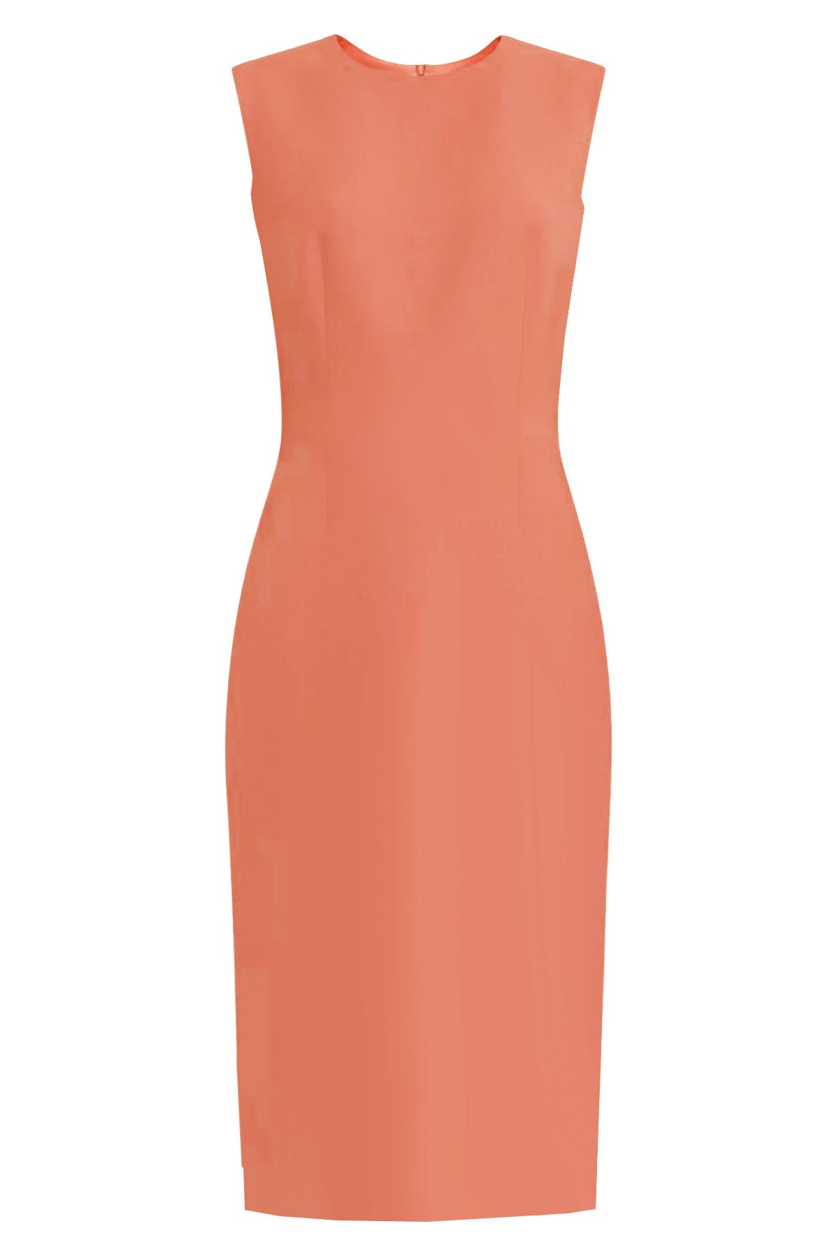 coral sheath dress