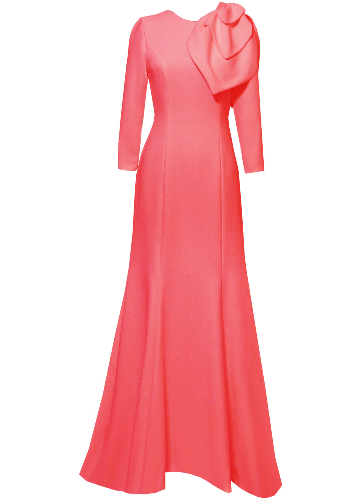 Lilinoe Evening Gown with Large Statement Bow