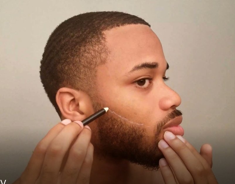 The Cut Buddy Shaping Styling Tool AS SEEN ON SHARK TANK 100 Clear Guide  Bonus Pencil Line Up and Edging for Beard Hairline Mustache For Trimmer or  Razor The Cut Buddy Original