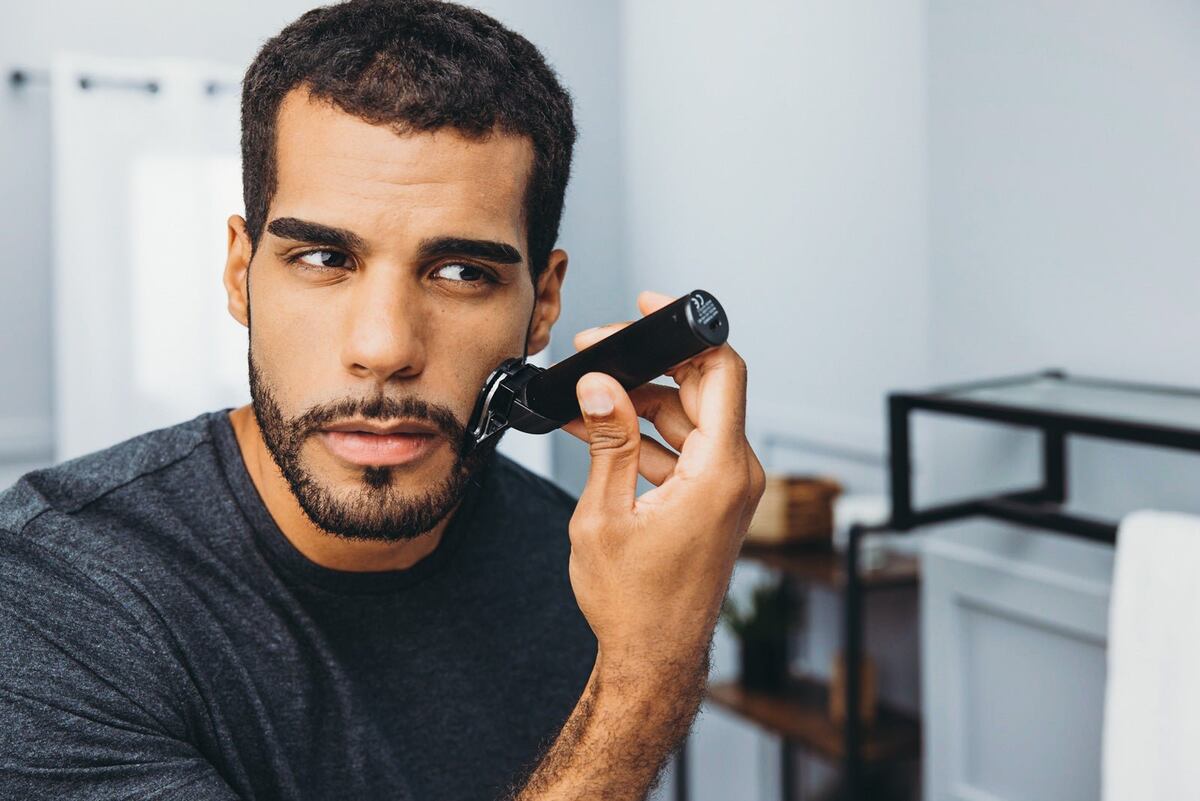 The Cut Buddy | Trim Buddy | Cordless Trimmer + 4 Attachment Guards +  Shaping Tool for Men | Great for Beginners | for Shaping and Edging  Hairline +