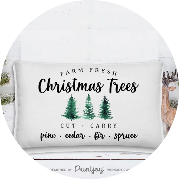 Free Printable Merry Christmas Watercolor Pine Trees Winter Wall