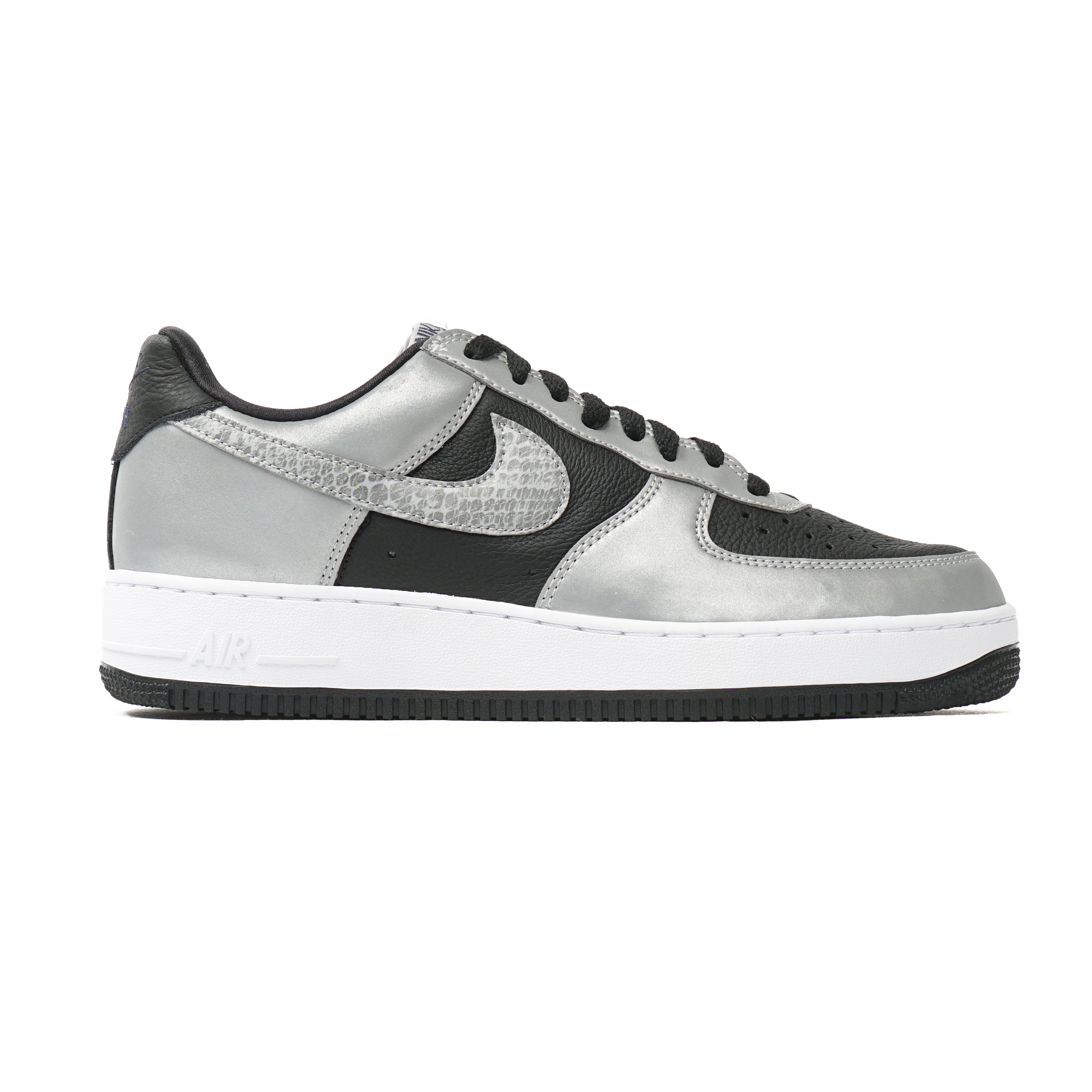 black and silver air force 1