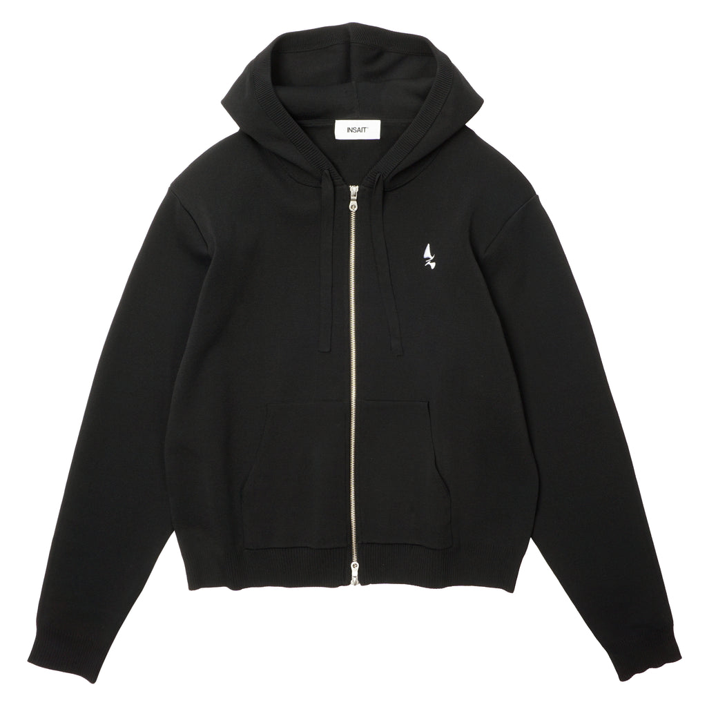 DUAL ZIP HOODIE BLACK – ANNMS Shop