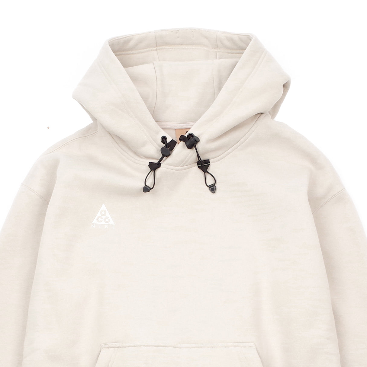 grey hoodie with white strings