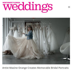 Northwest Florida Weddings Article / Artist Maxine Orange Creates Memorable Bridal Portraits