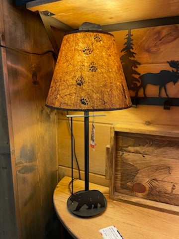 Rustic Metal Table Lamp