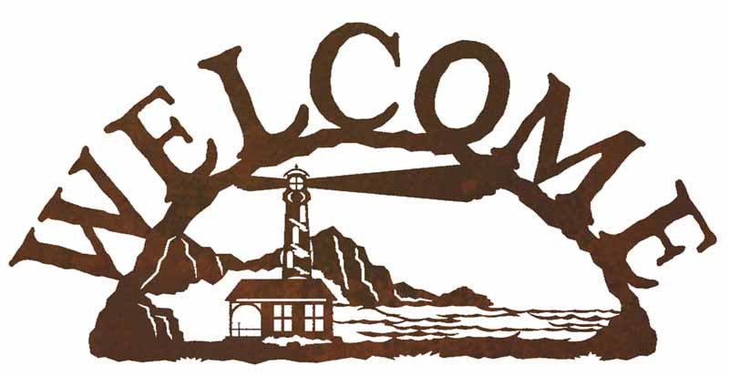 Lighthouse Welcome Sign