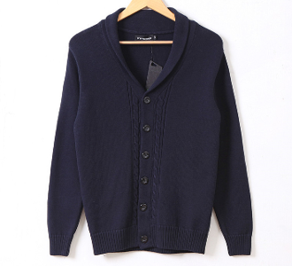 Mens Cable Knit Cardigan with Shawl Collar – amtify