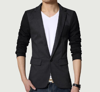 black casual sport coat