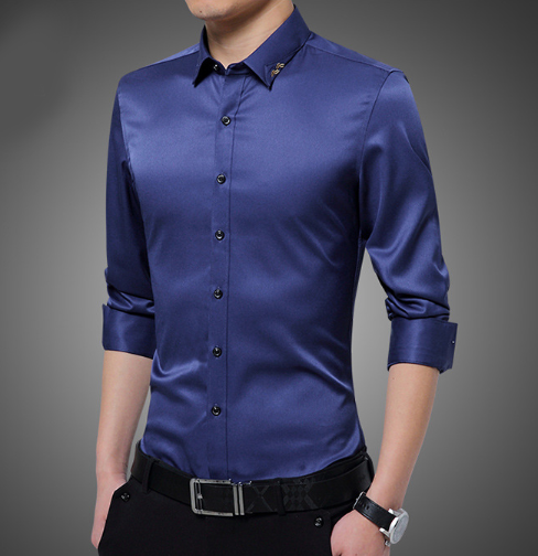 Mens Shirt with Embroidered Collar – amtify