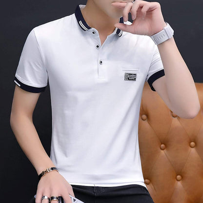 Mens Short Sleeve Polo Shirt with Logo – amtify