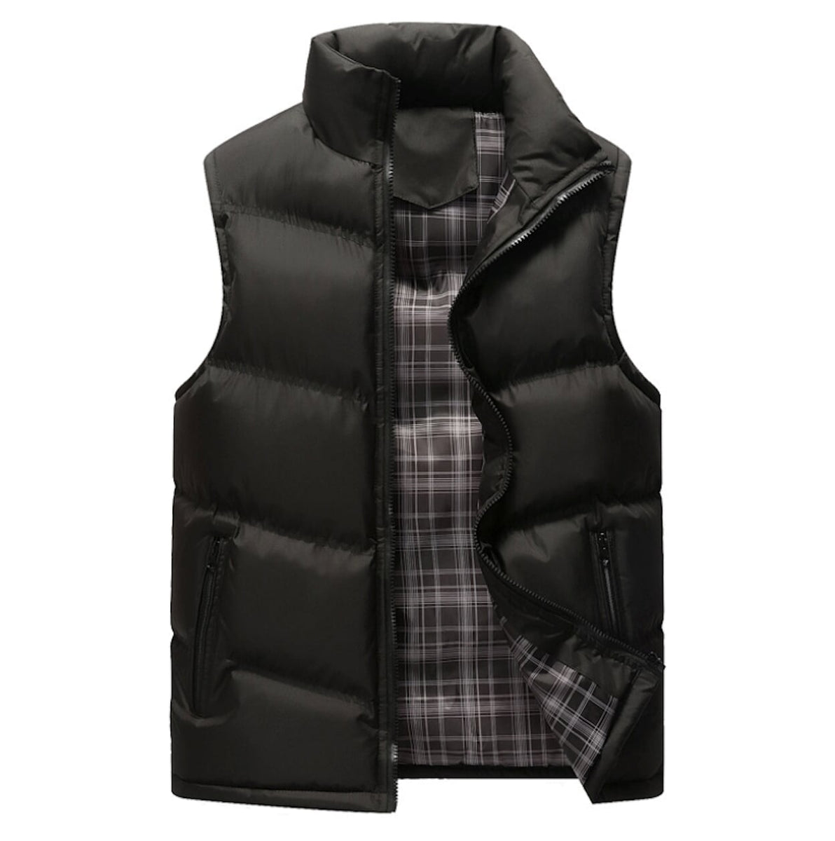 Mens Zip Up Casual Puffer Vest– amtify