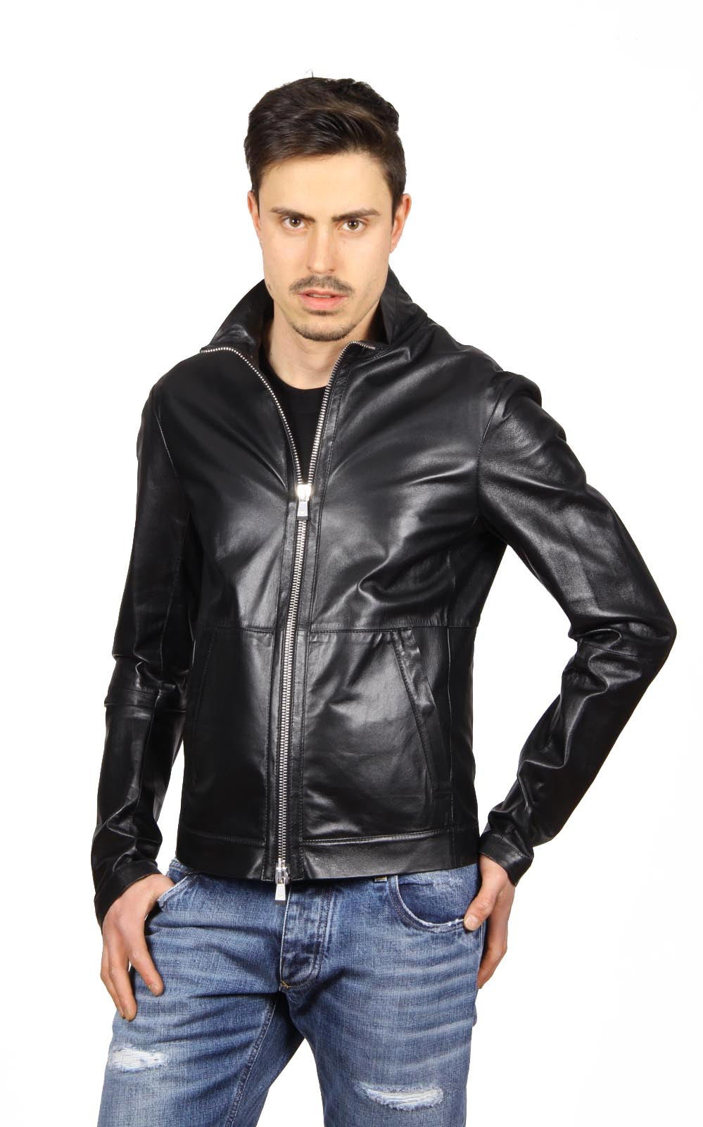 Noord pauze balkon Emporio Armani mens leather jacket R1R20P R1P28 999 – Just Fashion