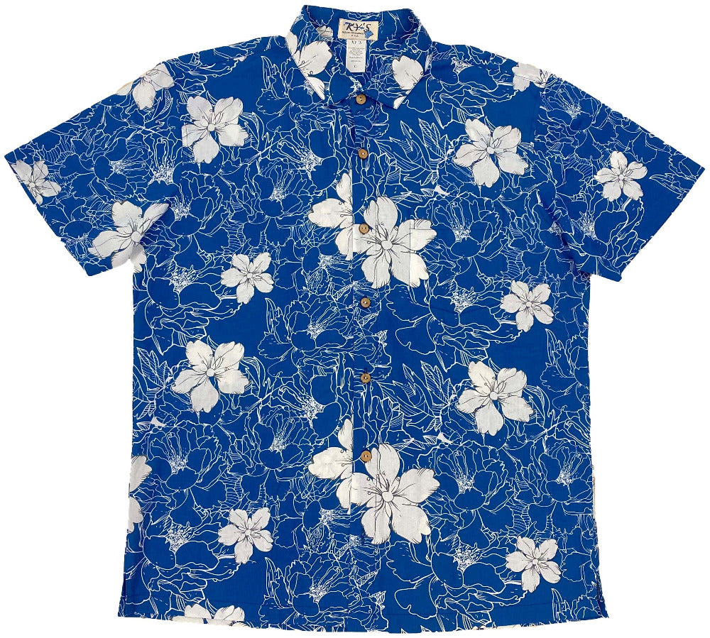 Intonation Hibiscus Button Up Hawaiian Shirt - Ky's Hawaiian Shirts