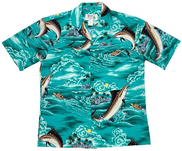 Tropical Fish Design Print Hawaiian Shirt