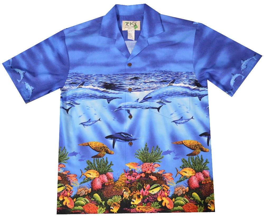 Tropical Sea Life Hawaiian Shirt - Ky's Hawaiian Shirts