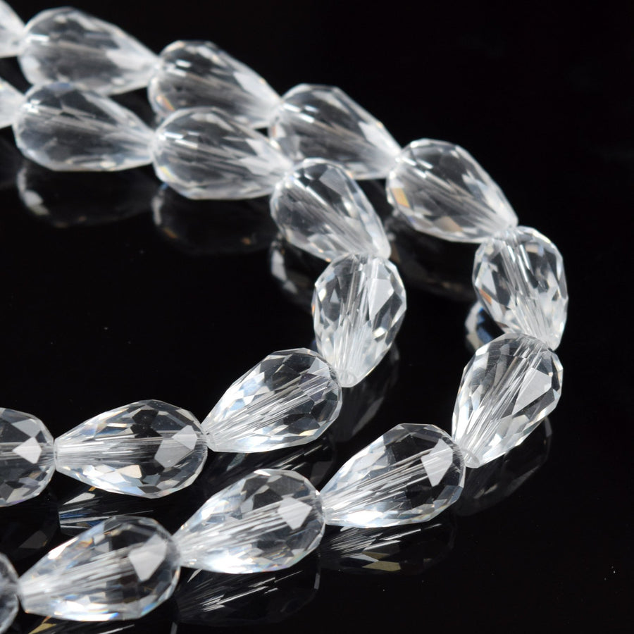 teardrop glass beads