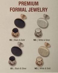 Premium Formal Wear Jewelry | Stud Cufflinks and Stud Buttons