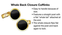 Whale Back Closure Cufflinks