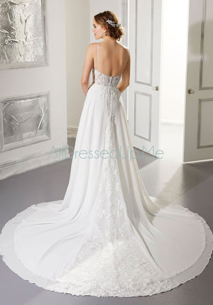 Blu - Ailani - 5873 - Cheron's Bridal, Wedding Gown - Morilee - - Wedding Gowns Dresses Chattanooga Hixson Shops Boutiques Tennessee TN Georgia GA MSRP Lowest Prices Sale Discount
