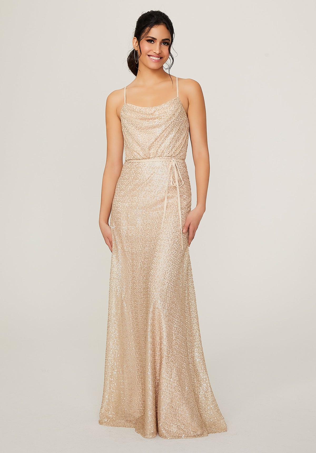 French Novelty: Morilee 14104 Shimmering Maternity Bridesmaid Dress