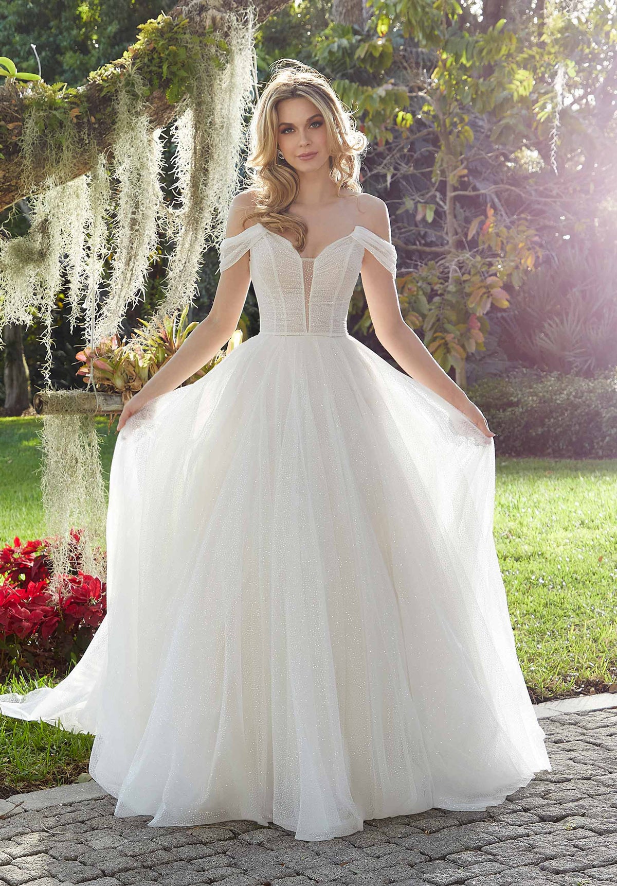 Mori Lee Bridal 5975 - Sleeveless Square Neck Wedding Dress