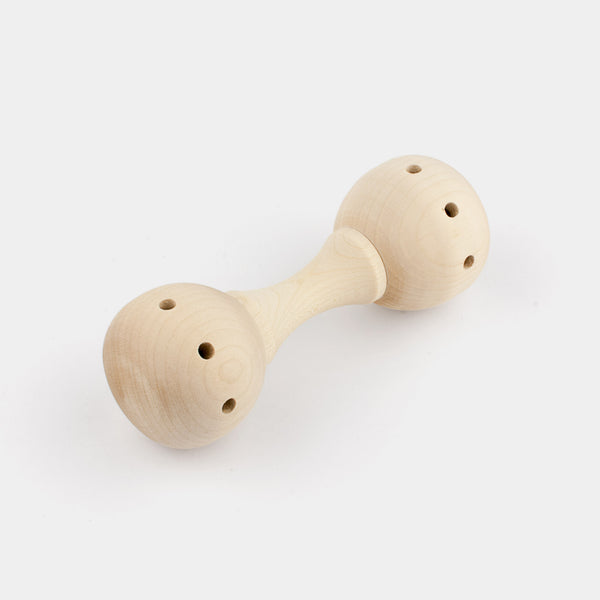 vintage wooden baby rattle