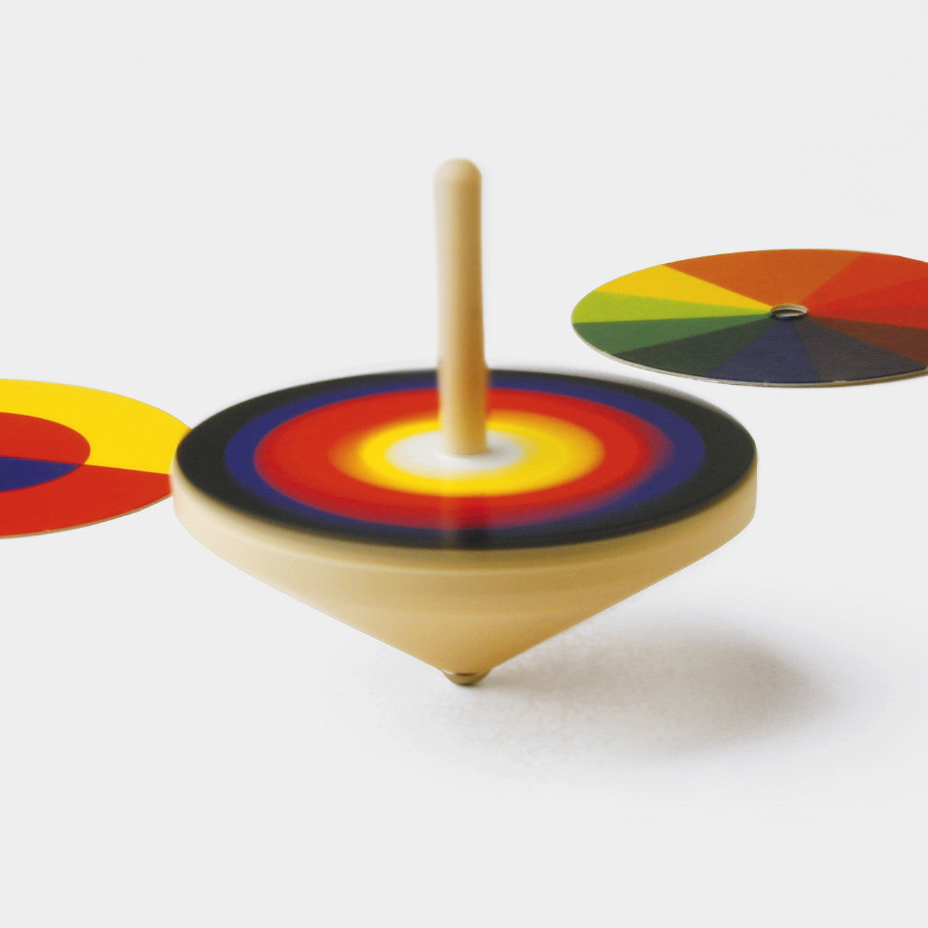 wooden spinner toy