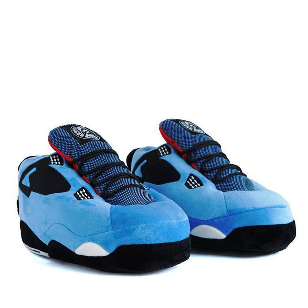 blue jordan slippers