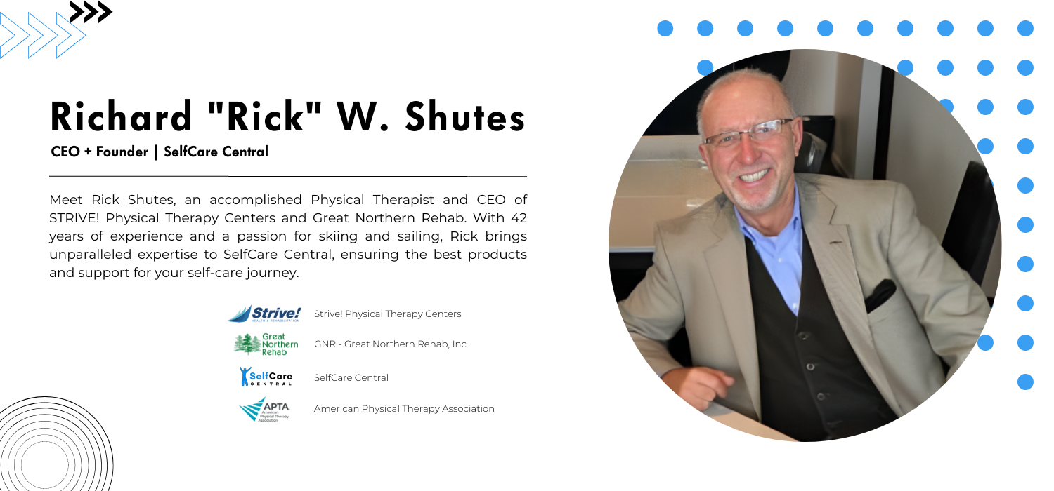 Richard "Rick" W. Shutes Physical Therapist Owner Founder Strive Rehab GNR Great Northern Rehab