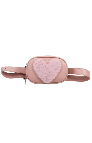 blush belt bag