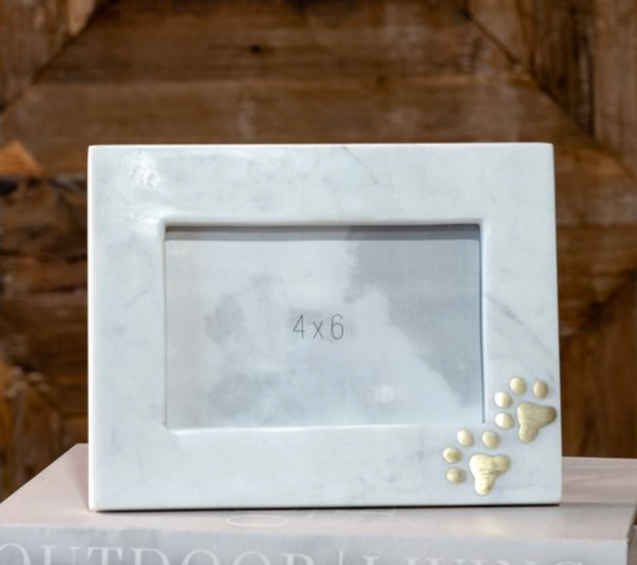 Marble Paw Prints Frame