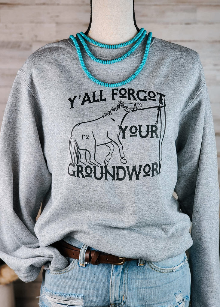 Heather Gray Built Feed Pullover Cowgirl The Sweatshirt For – Cinchy