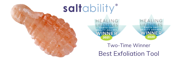 Earth Day Beauty Awards 2021 winner Saltability Himalayan Salt Cellulite Body Scrubber