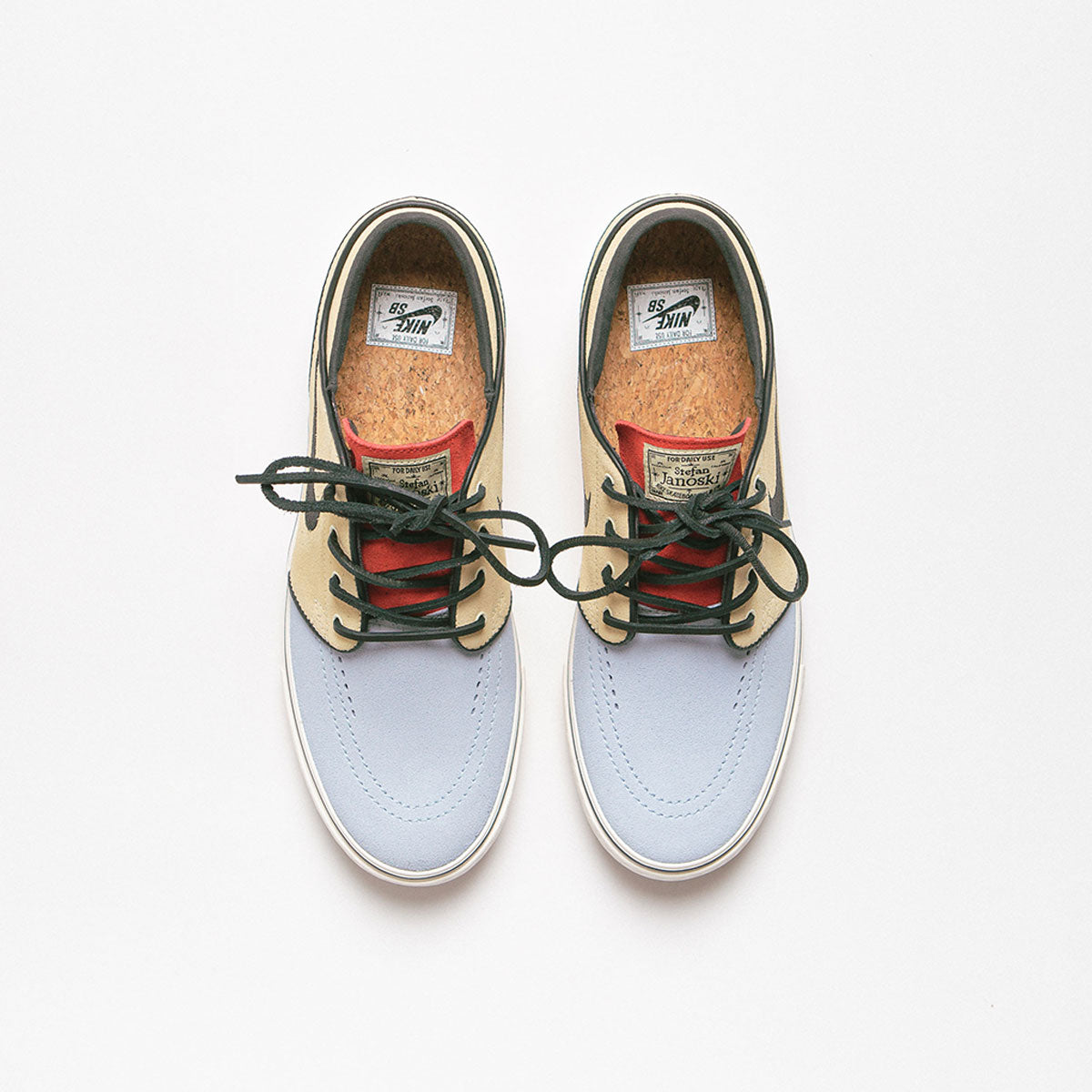 Nike SB Janoski OG+ Shoes in Alabaster and Chile Red