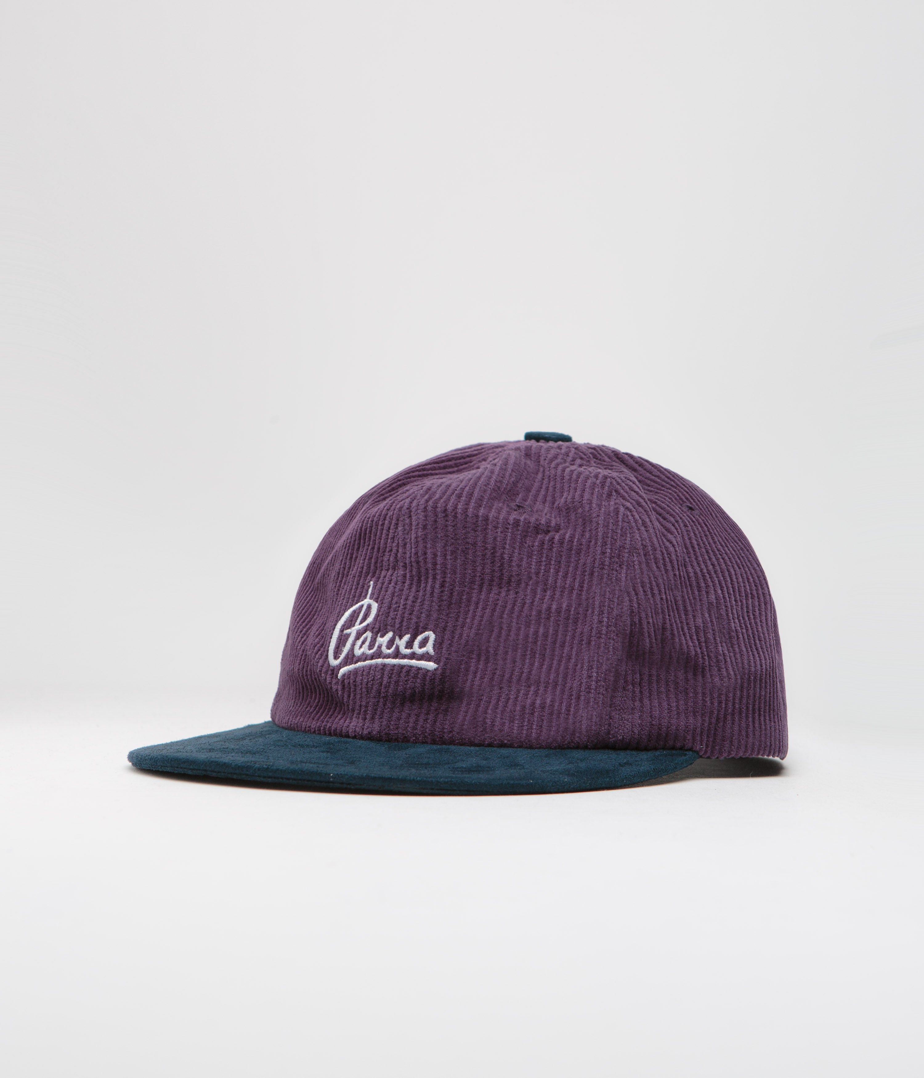 by Parra Painters Script Corduroy Cap - Purple