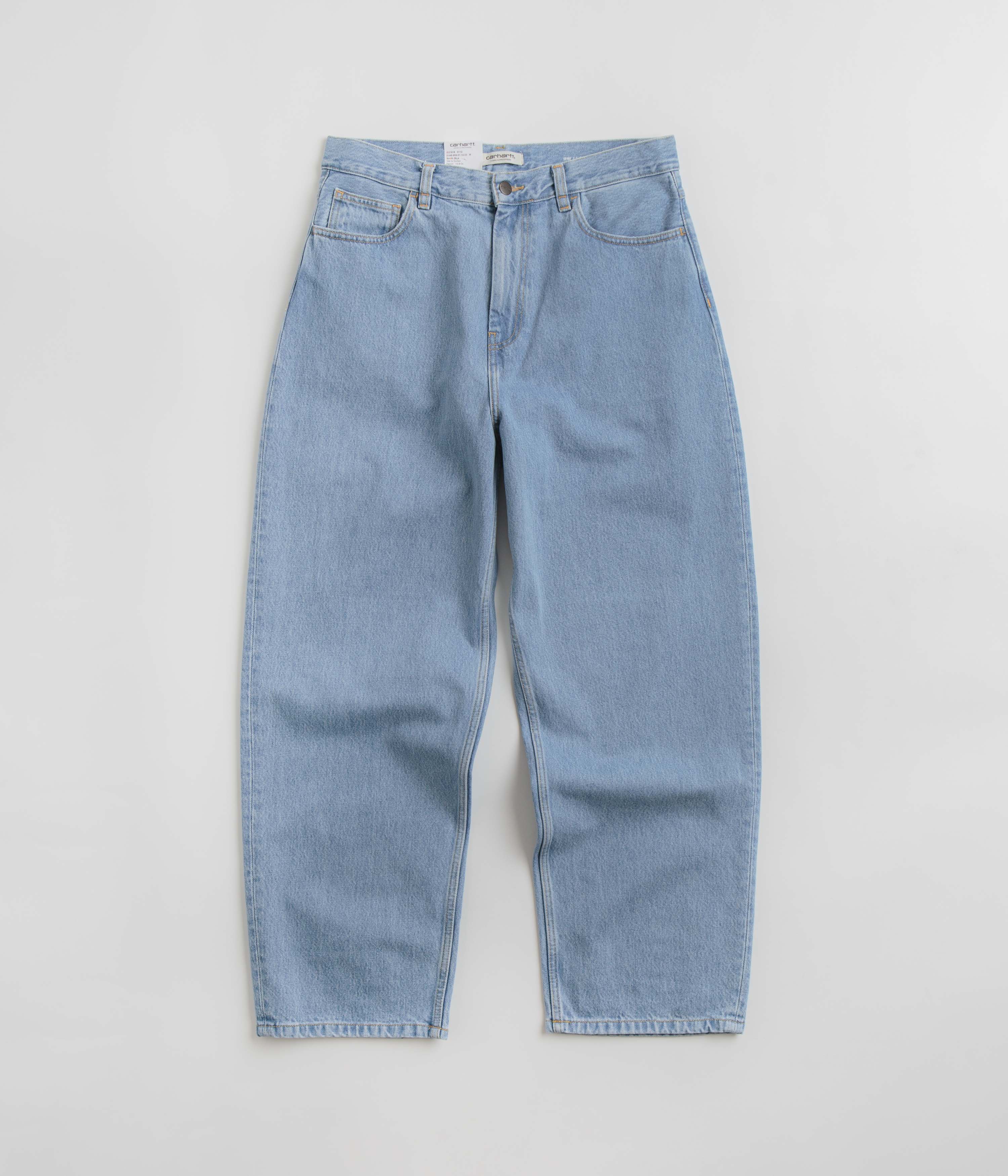 Carhartt WIP BRANDON PANT - Relaxed fit jeans - blue stone  bleached/bleached denim 