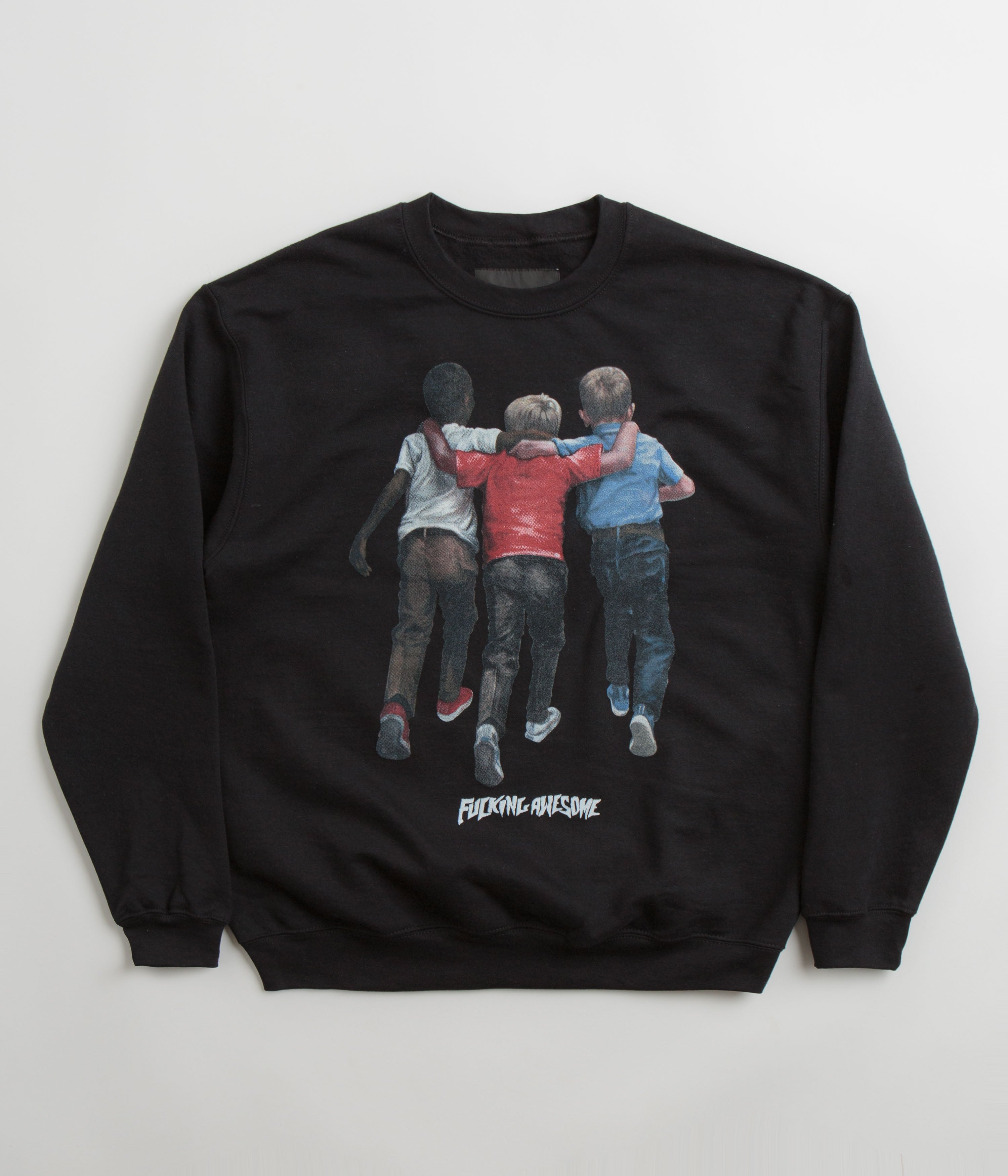 Fucking Awesome Kids Are Alright Crewneck Sweatshirt - Black