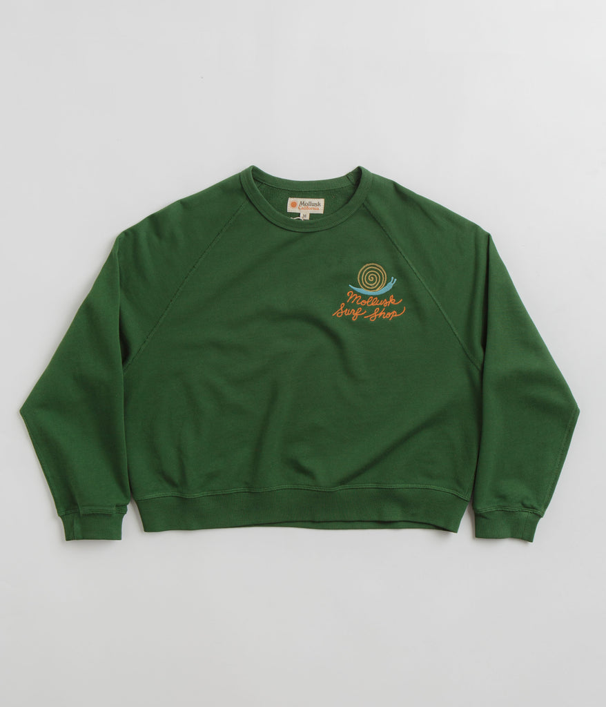 Mollusk Whale Patch Hoodie - Rover Green | Flatspot