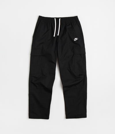 Nike Club Cargo Pants - Black / White | Flatspot