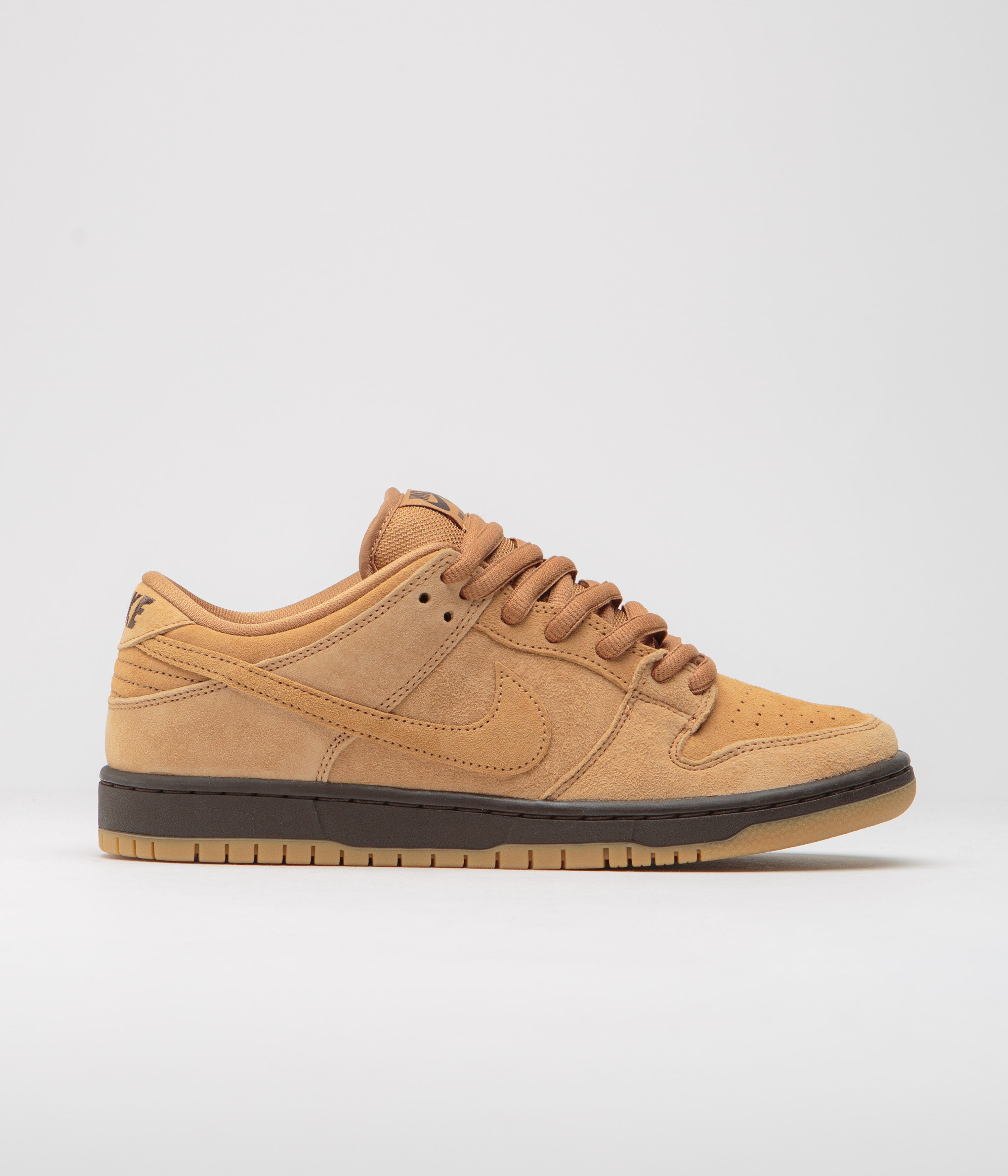 Image of Nike SB Dunk Low Pro 'Wheat' Shoes - Flax / Flax - Flax - Baroque Brown