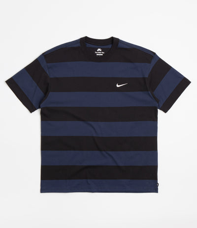 Nike SB Stripe T-Shirt - Midnight Navy / Black / White | Flatspot