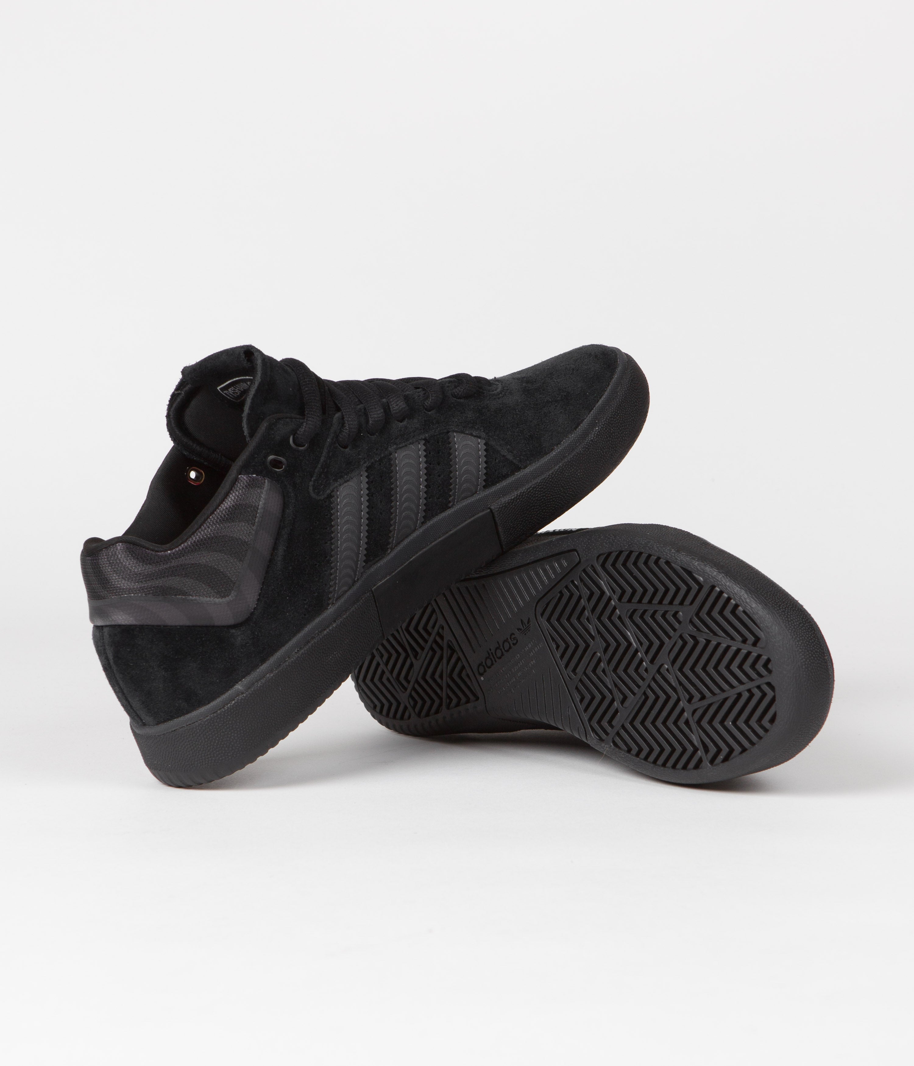 Adidas x Spitfire Tyshawn Shoes - Core Black / Grey Five / Silver Meta ...