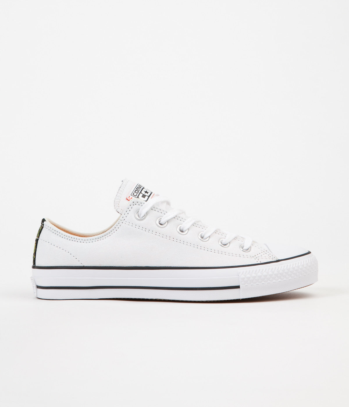 white and orange converse